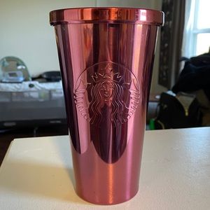 Starbucks Pink Stainless Steel 16oz Cold Cup